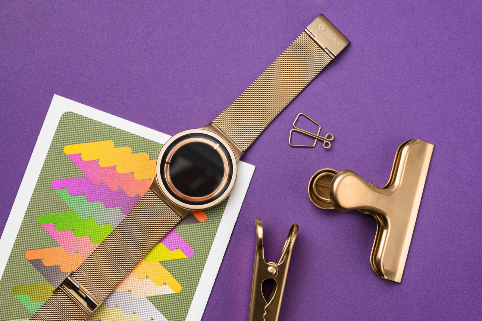 Rose gold ZIIIRO Eclipse watch