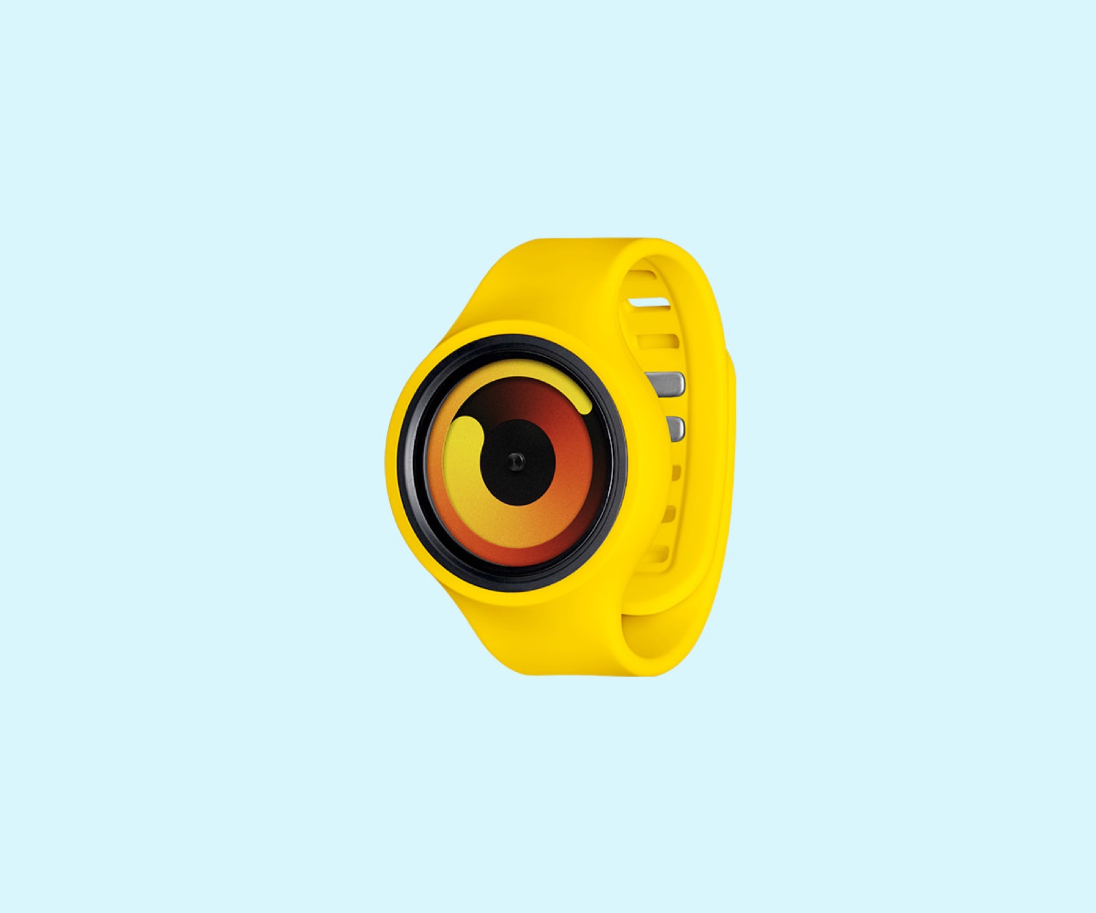 Yellow ZIIIRO Gravity watch with banana
